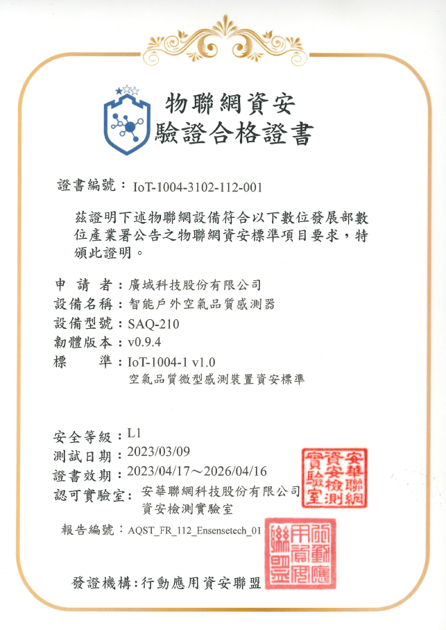 Certification Photo